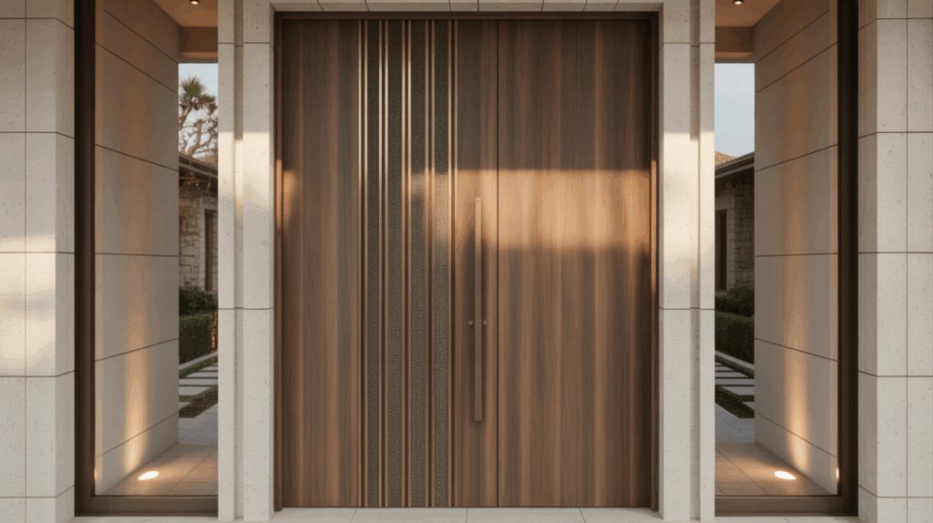 Modern Main Door with Veneer