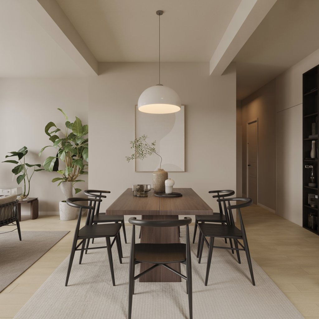 Contemporary Minimalist Dining Space