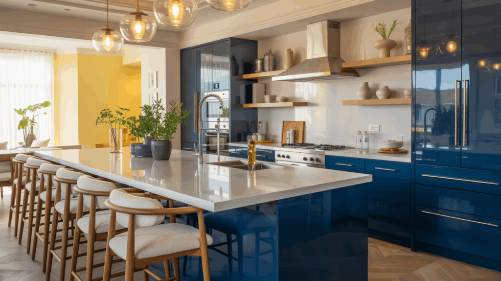 Luxury Island Acrylic Kitchen