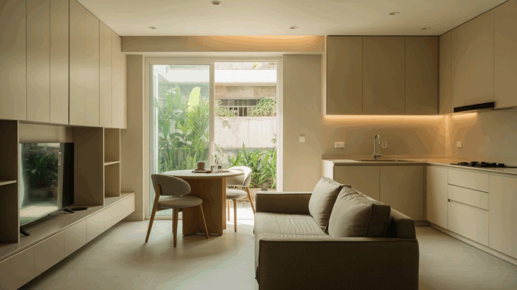Minimalist 2BHK Design with Open Layout
