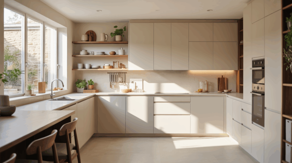 Minimalist L-Shaped Kitchen Layout