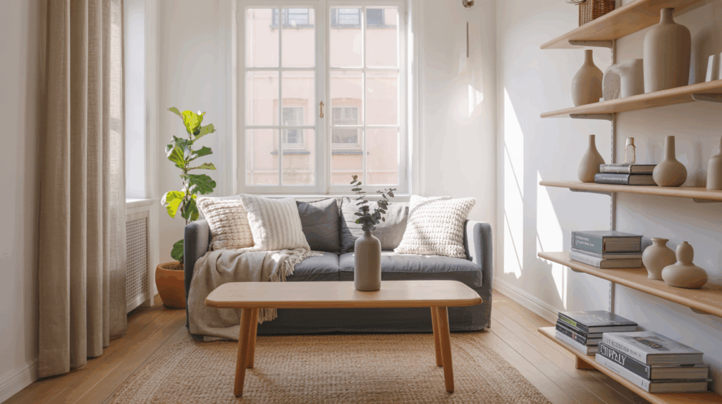 Scandinavian 3BHK Home Interior