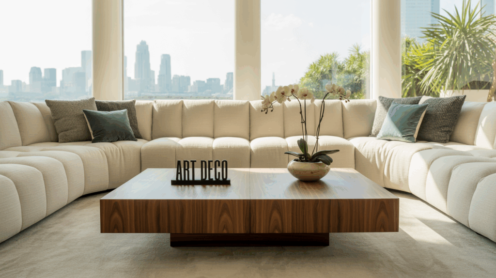 Contemporary Living Room with Bold Accents