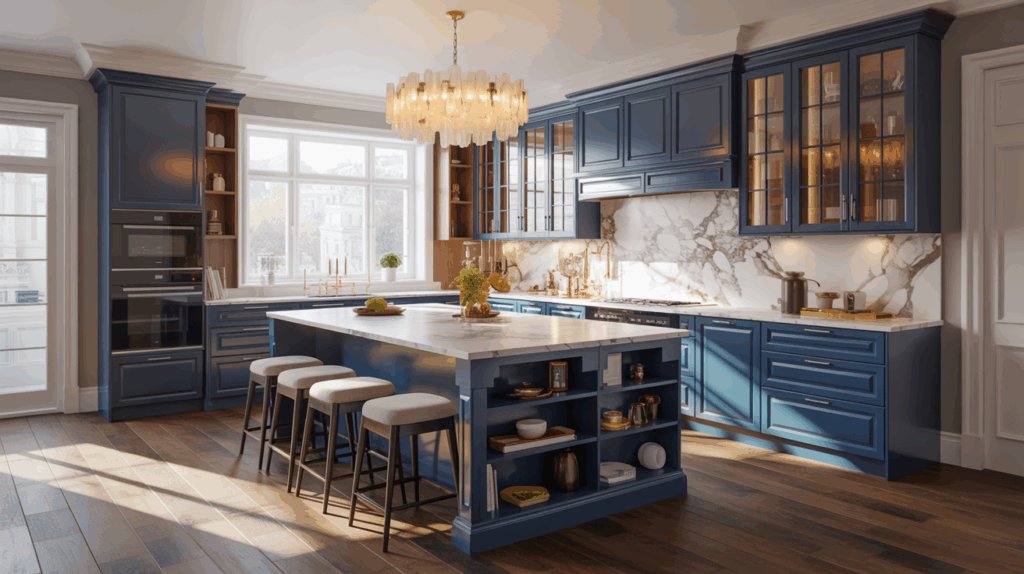 Ultra-Luxury Island Kitchen with Premium Accents