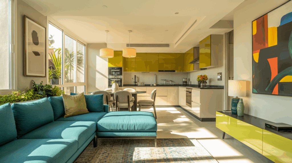Vibrant Contemporary 3BHK Layout