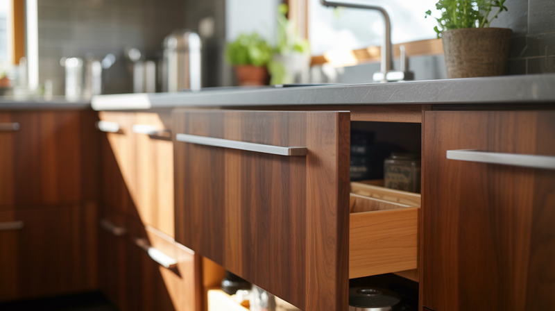 Every drawer, every door – soft-close perfection in your modular kitchen