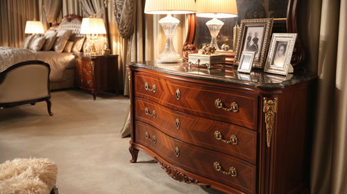 Where storage meets sophistication – elevate your bedroom with a chic dresser