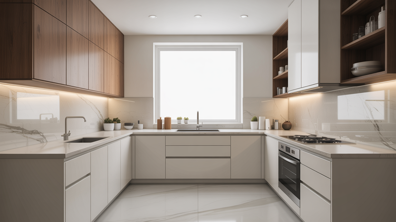 Cooking becomes an experience in a perfectly planned modular kitchen