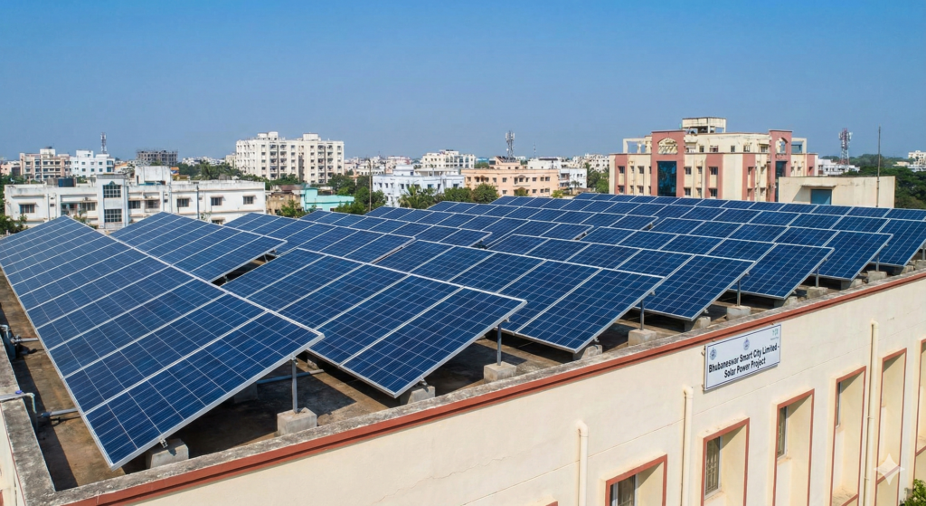 Smart City Solar Project electric work in Bhubaneswar